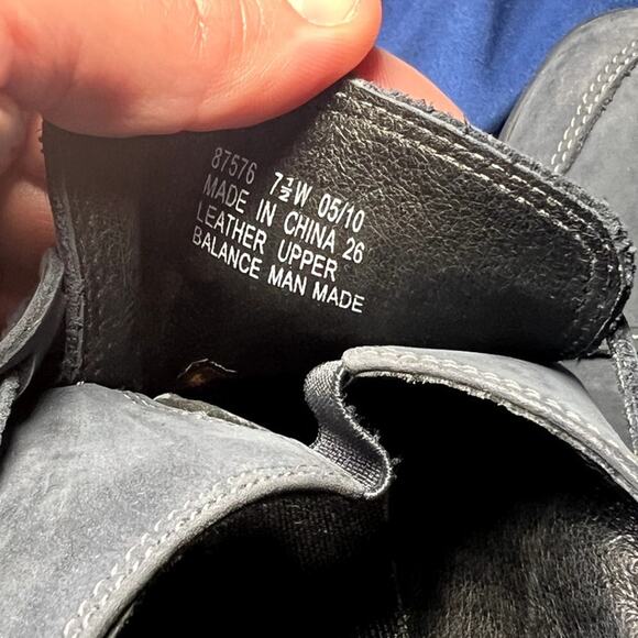 Clarks‎ wave navy comfort slip on clog loafers shoes womens 7.5 walking hiking - Picture 7 of 7